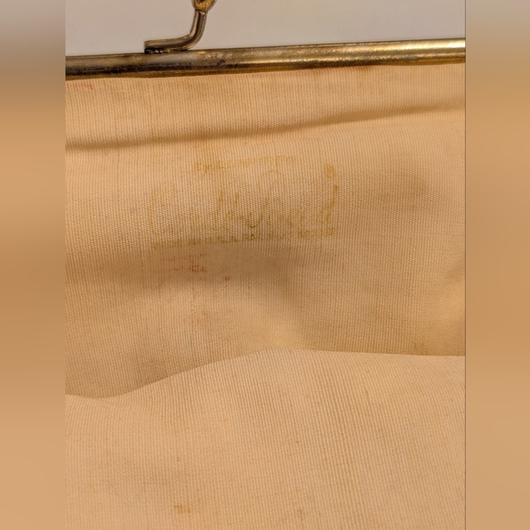 Vintage Lumured Cordé Bead Beaded Purse Clutch - Picture 6 of 13